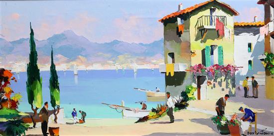 § Cecil Rochfort DOyly John (1906-1993) Costa del Sol, Spanish Riviera, 14 x 28in.